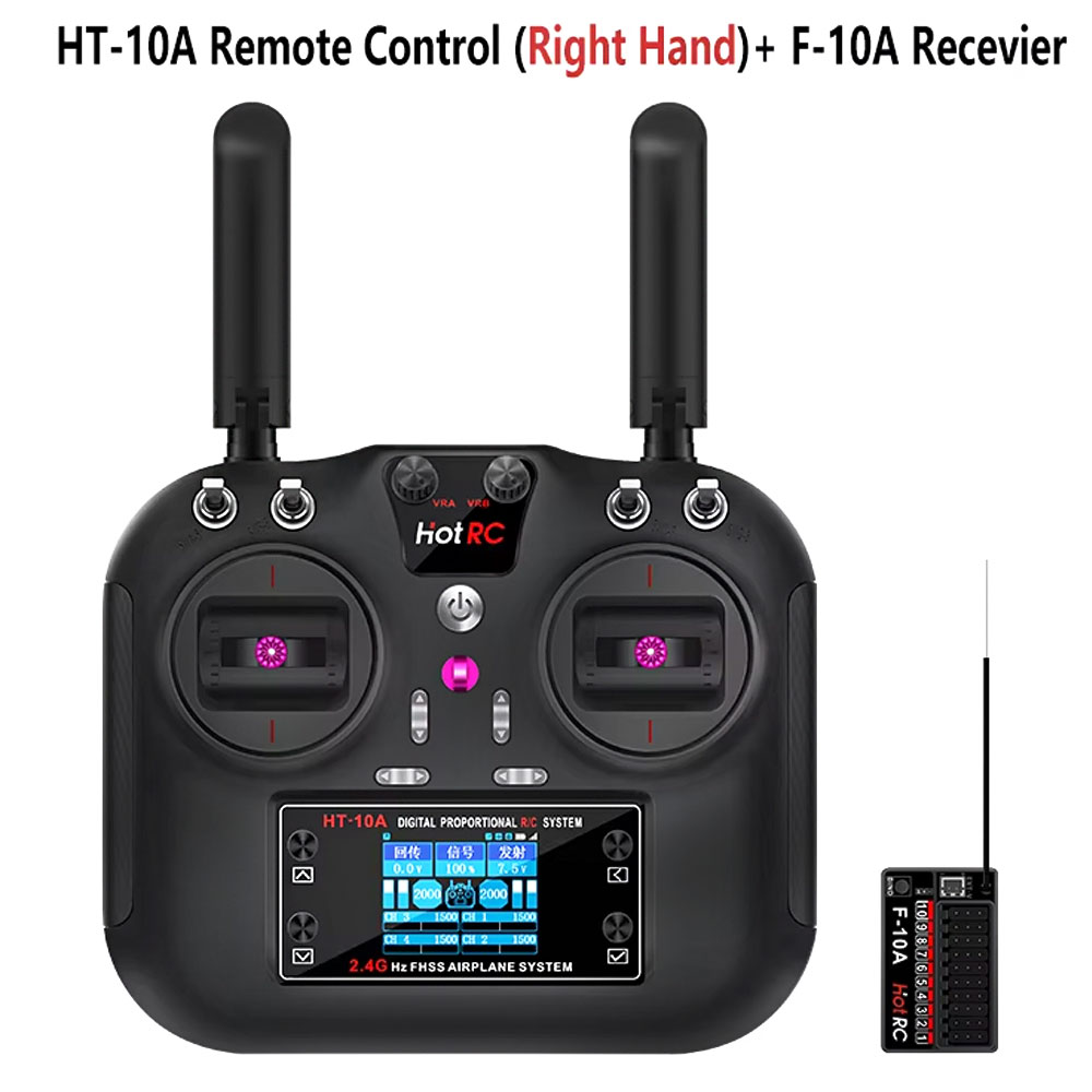 Drone Helicopter Rc - Радиопередатчик Hotrc HT-10A 2.4G 10-канальный с