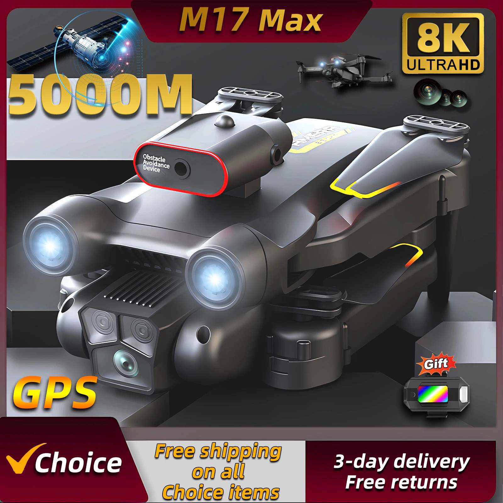 Drone E88Pro Rc 4K - Новый дрон M17 Max 8K с