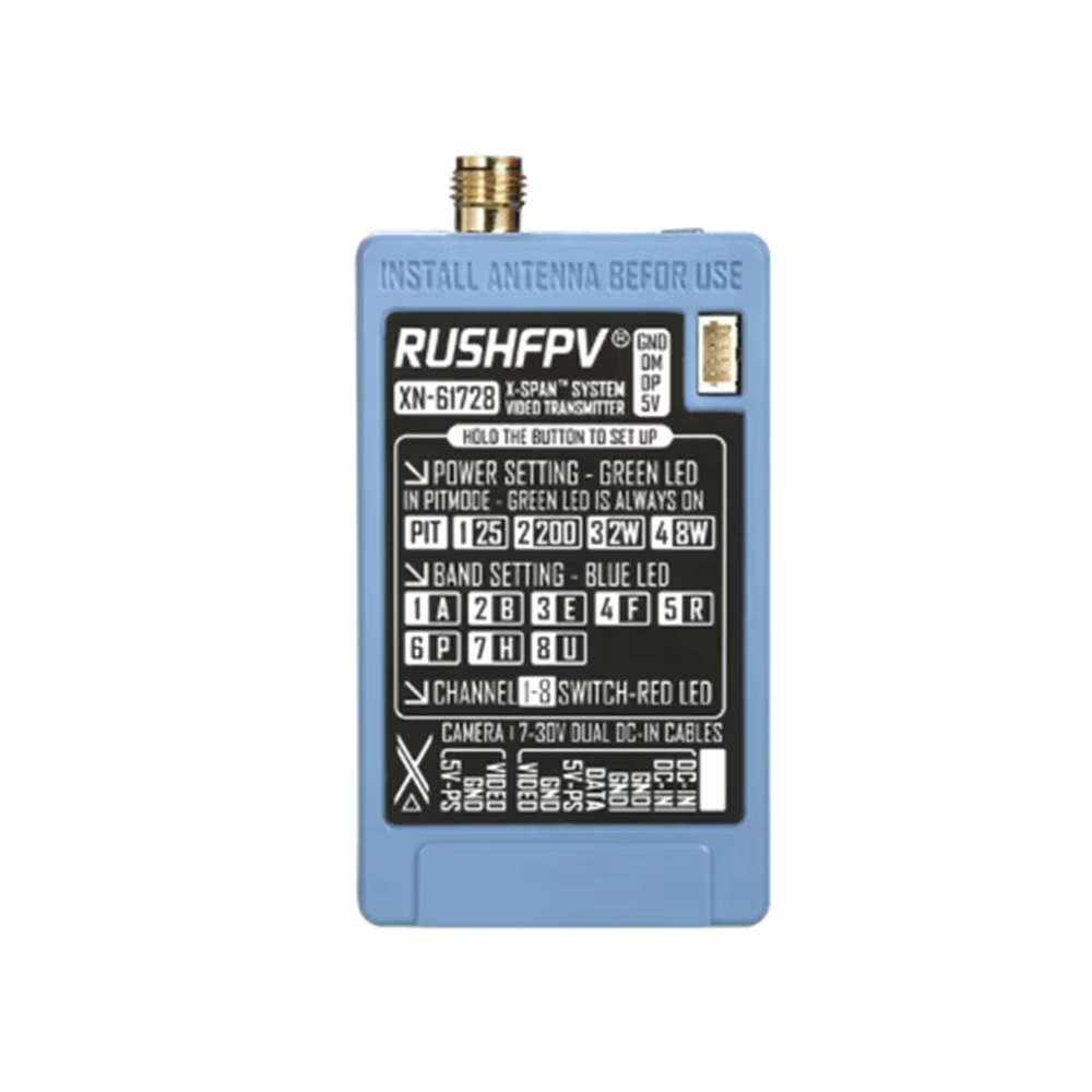 RUSHFPV 6.1‑7.2G 8W X61728 VTX – обзор и цена Drone Rc Controller And Receiver