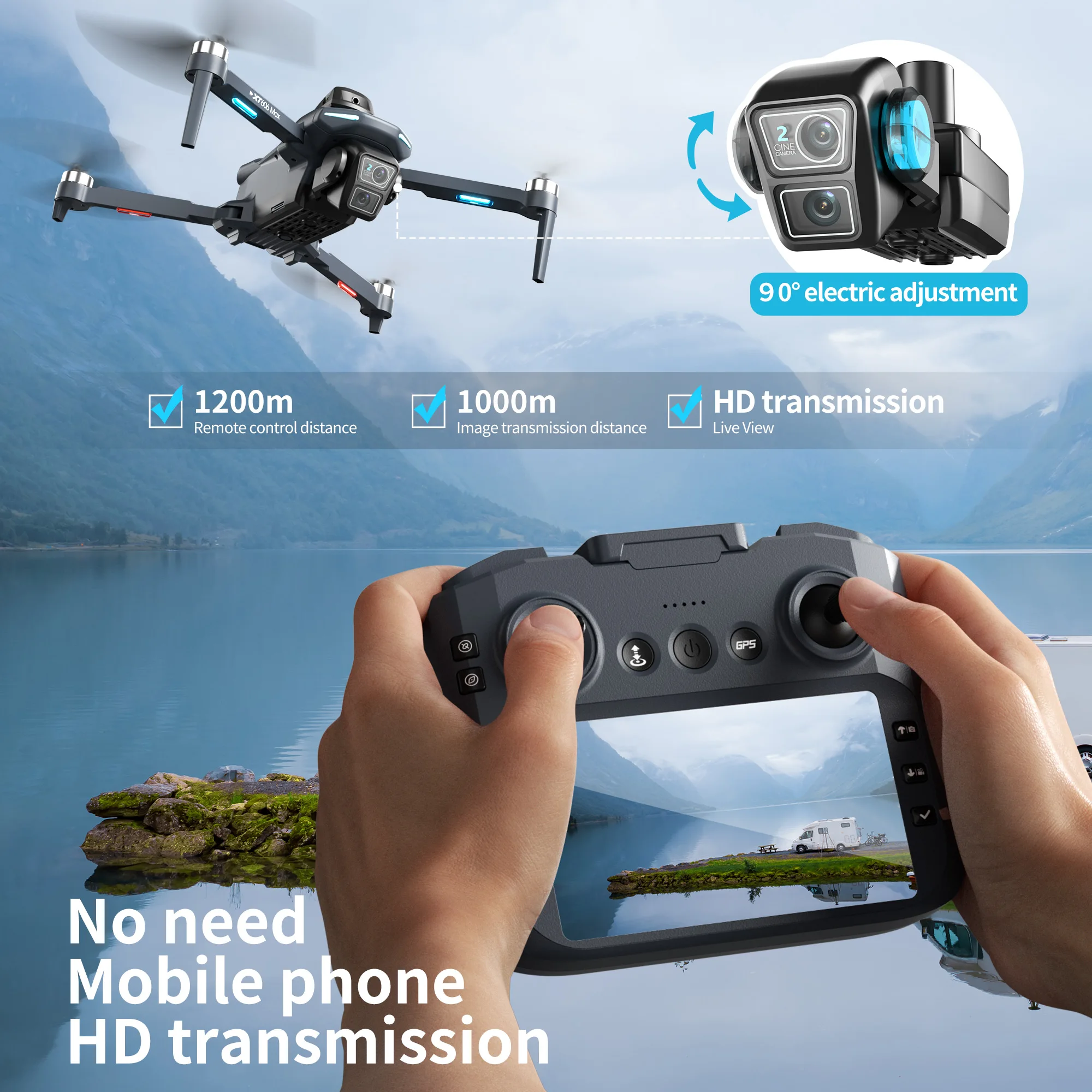 Оригинальный дрон XT606 с проф – обзор и цена Drone E88Pro Rc 4K