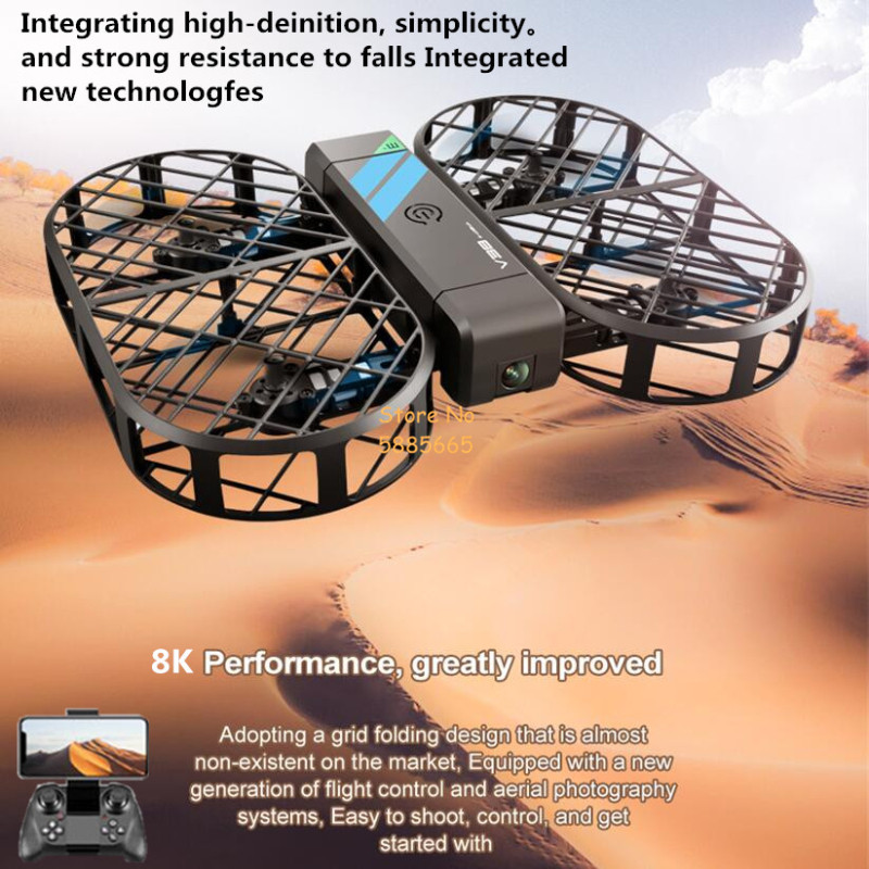 Камера 8K HD 360° °   Защита О – обзор и цена Drone E88Pro Rc 4K