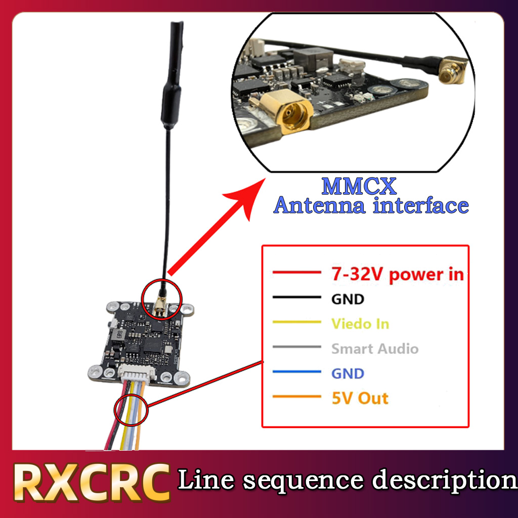 RXCRC 5,8G модуль 48 каналов 1 – обзор и цена Drone Rc Controller And Receiver