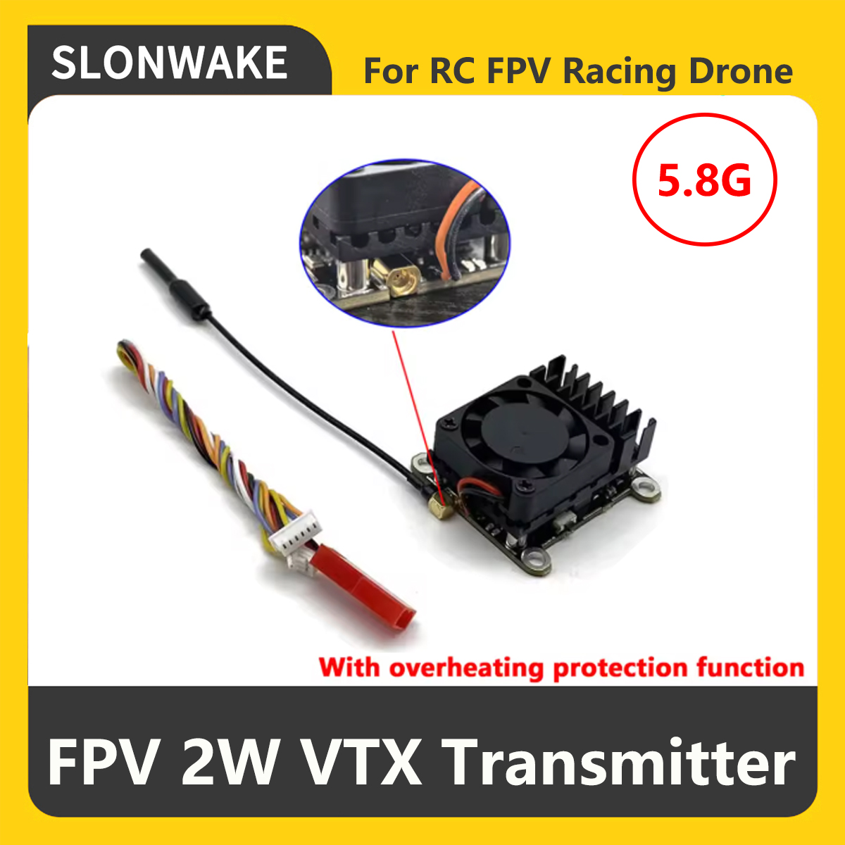 SLONWAKE 5.8G 2000мВт FPV VTX  – обзор и цена Drone Rc Controller And Receiver