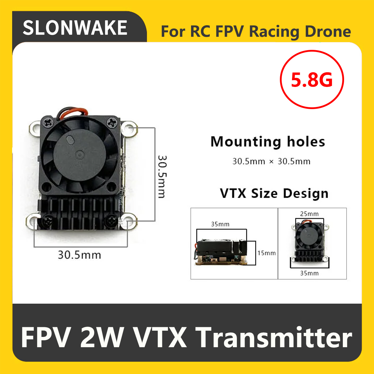 SLONWAKE 5.8G 2000мВт FPV VTX  – обзор и цена Drone Rc Controller And Receiver